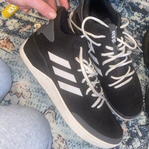 Adidas Black and White Athletic Shoes